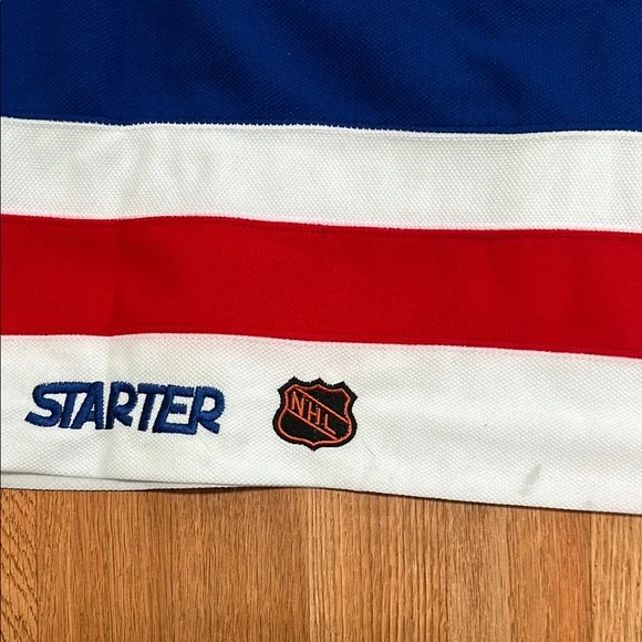 Starter Blue and Red Hockey Jersey